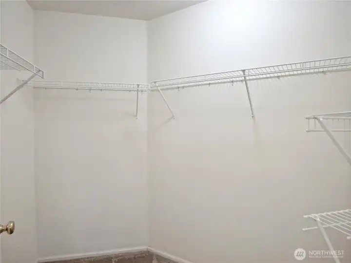 Large walk in closet