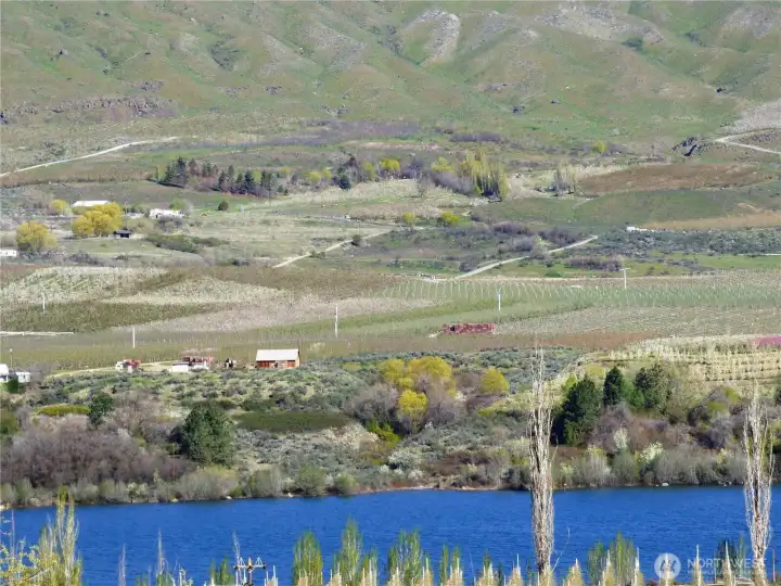 View of the property from across the Columbia River