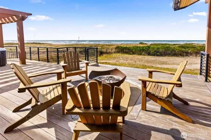 Propane firepit for day