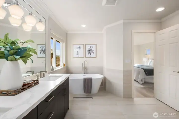 The entire 5-piece bathroom has been re-done (look at past photos of this home).