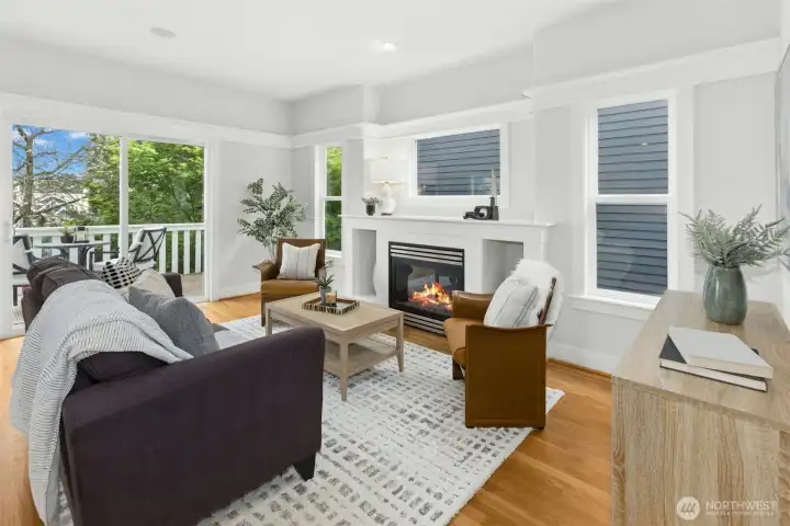 Family room to balcony