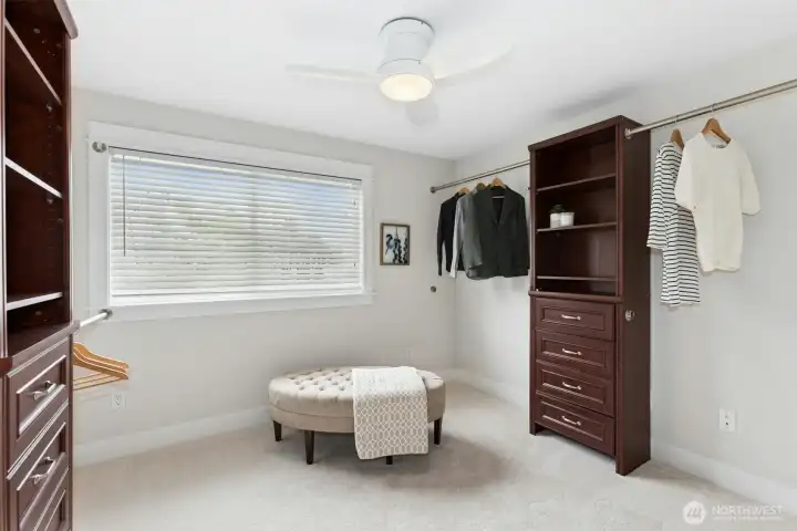 4th upstairs bedroom. Sellers enjoyed it as a very-spacious walk-in closet. Your choice.