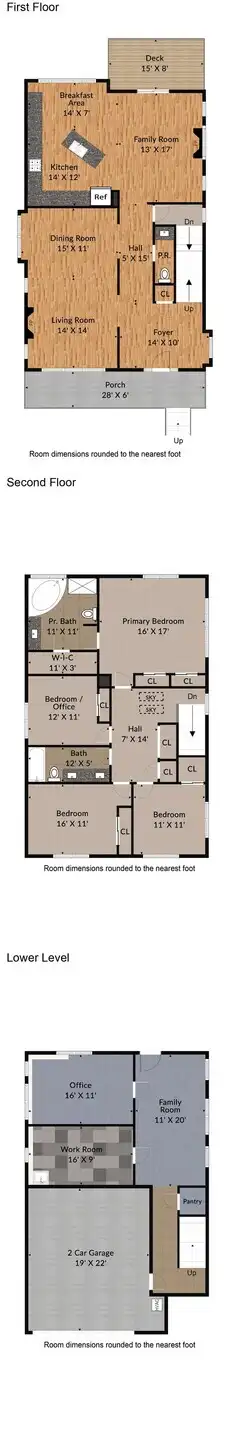 Floorplans -- all 3 floors