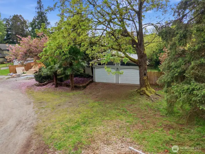 The property offers an attached two car garage.