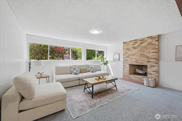 Lower level: Family room