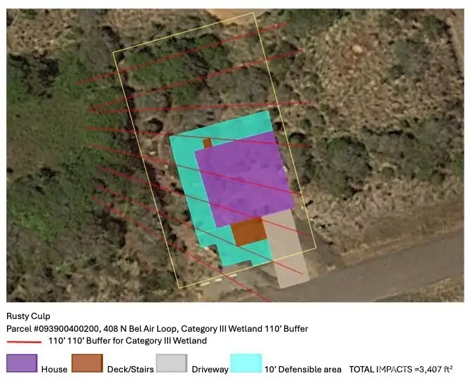 Potential 1600 sq ft house location