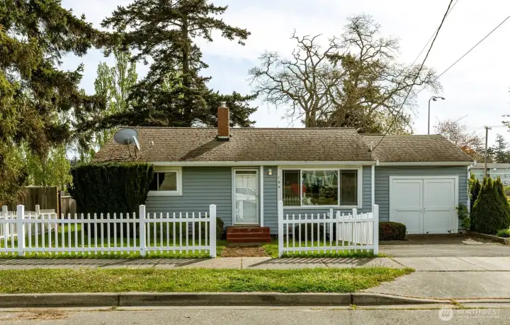 Cute white picket fence