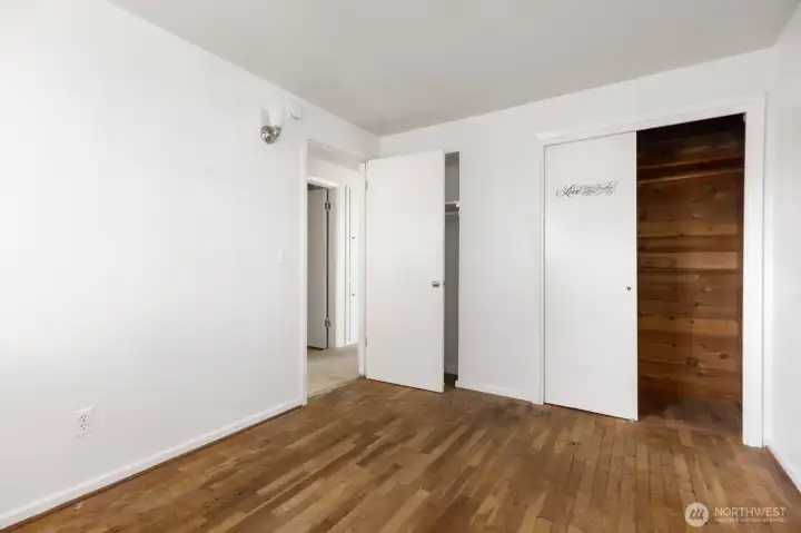Bedroom 2 & hardwood floors