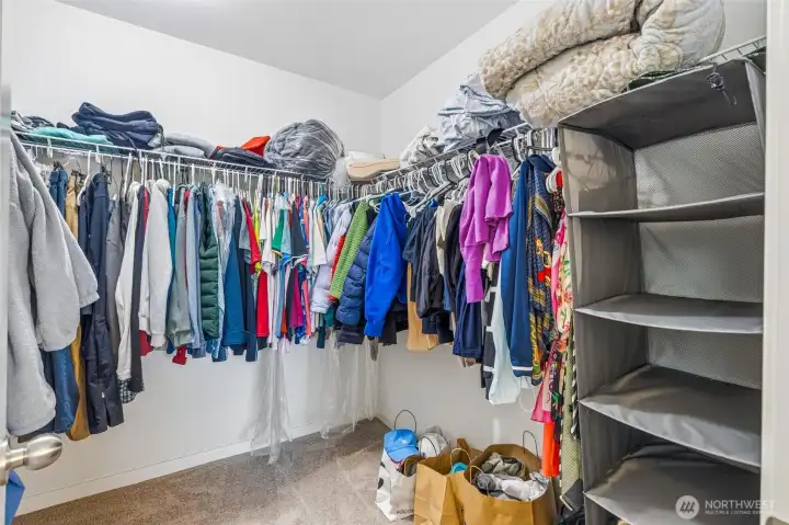 Primary closet