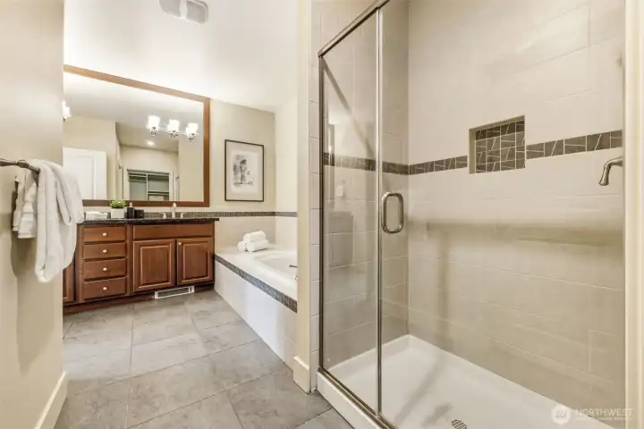 Primary bathroom shower Primary bathroom shower