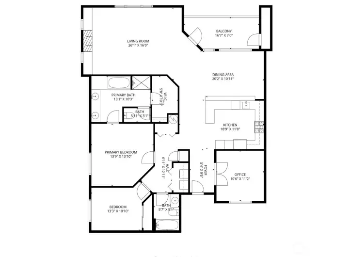 Floor plan of the unit Floor plan of the unit