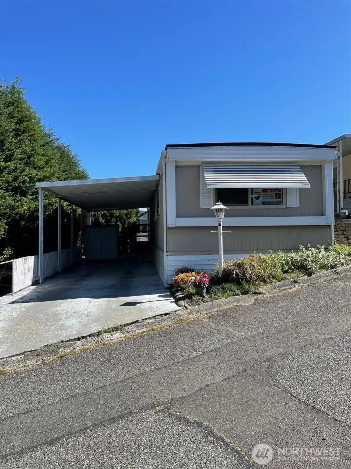 Guest parking adjacent to home