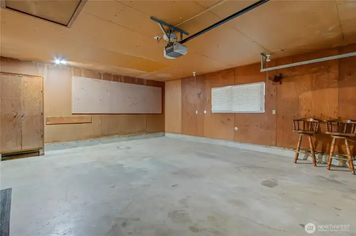 Attached 2-car garage