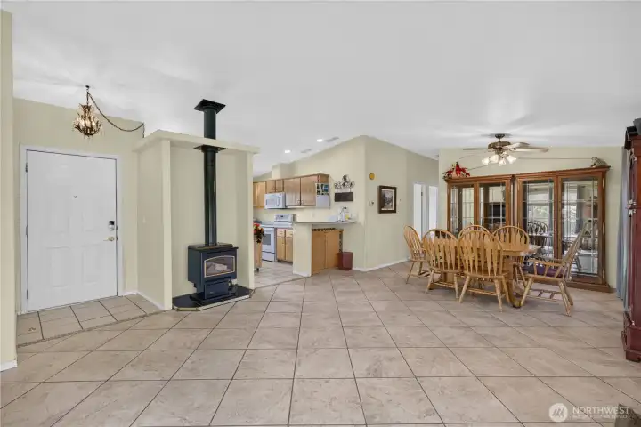 Living, Dining, and Kitchen Area Living, Dining, and Kitchen Area