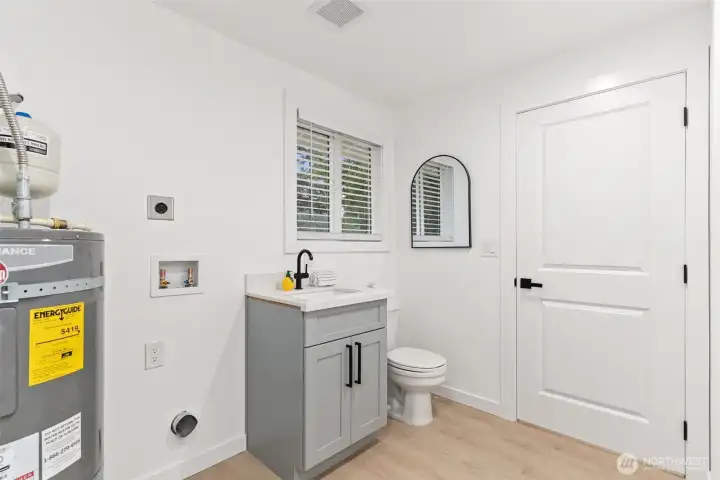 1/2 bath in utility room 1/2 bath in utility room