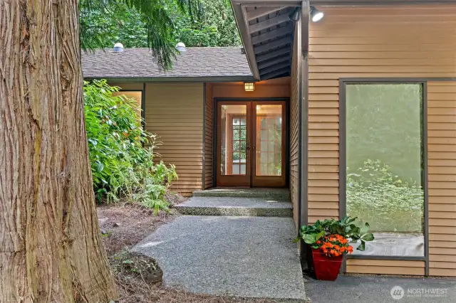 Welcoming walkway to the front entry.