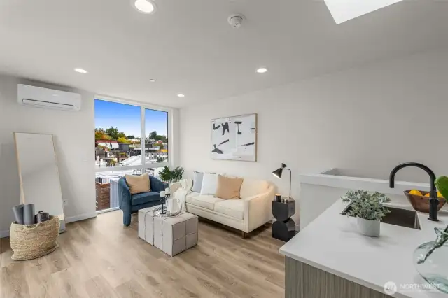 Host with ease in this bonus space featuring a wet bar and large windows.
