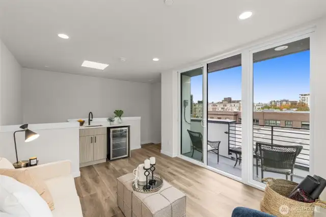Bask in the sunlight streaming through floor-to-ceiling windows.