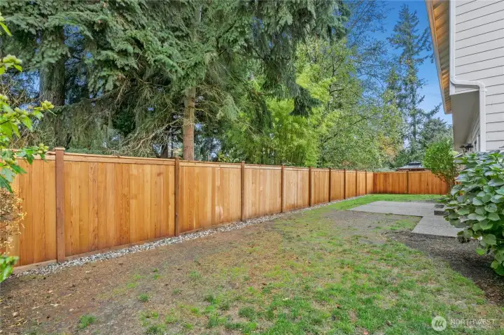 Spacious Backyard is Private w/new fencing