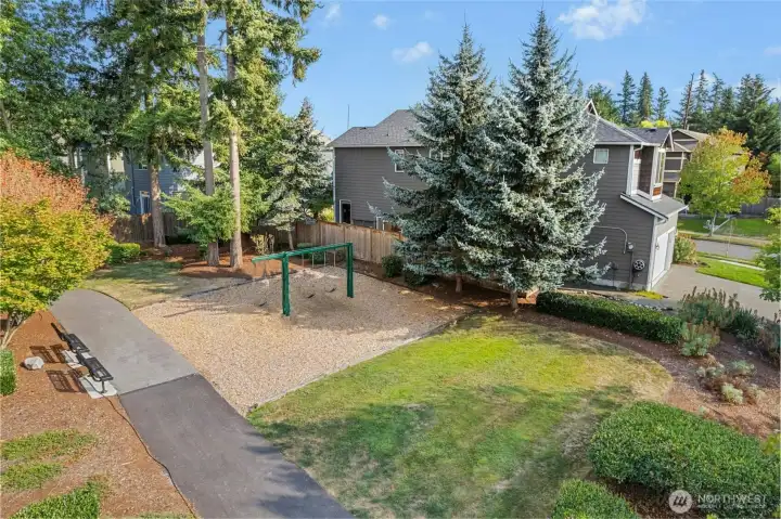 Home is right next to the community park