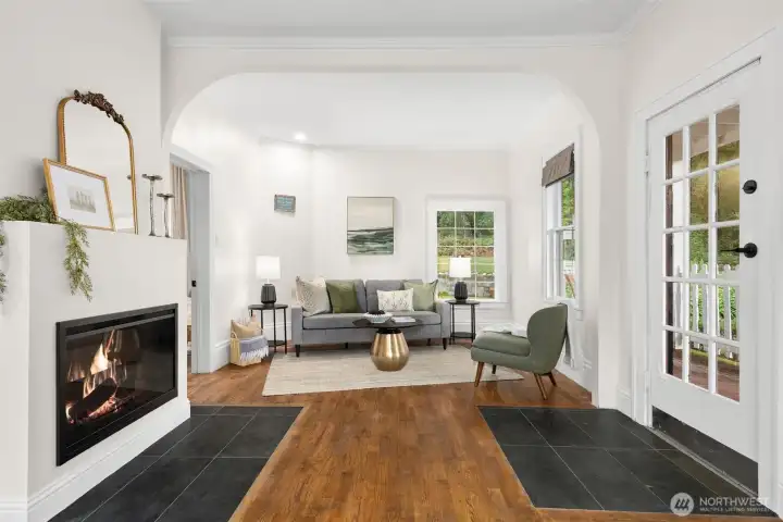 Living room and main entry