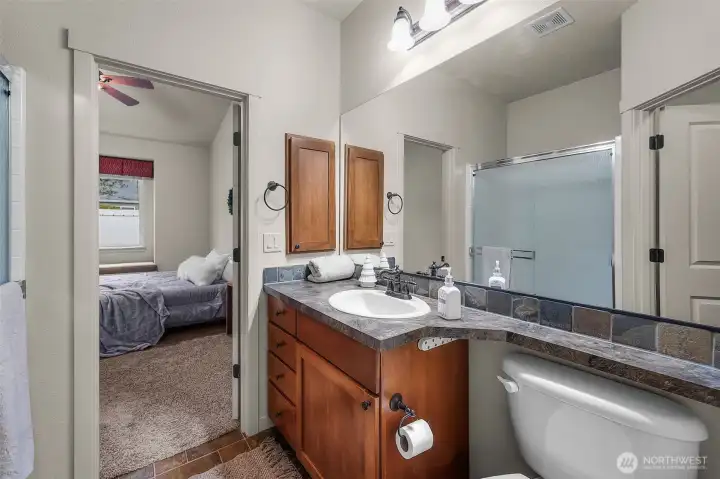 Primary attached bathroom