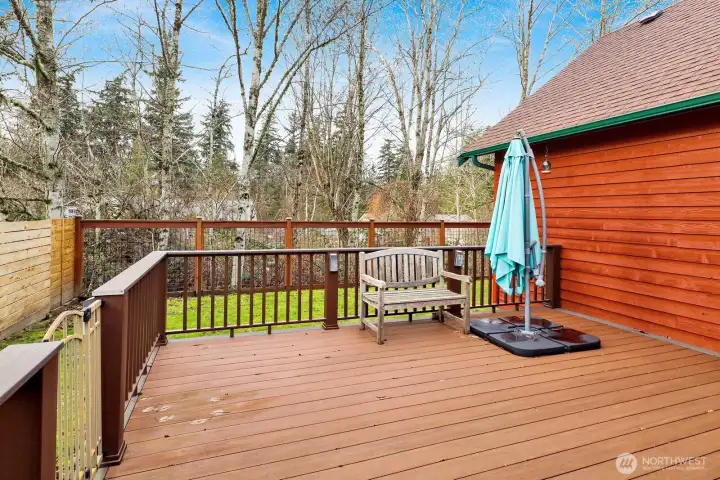 backs up to greenspace