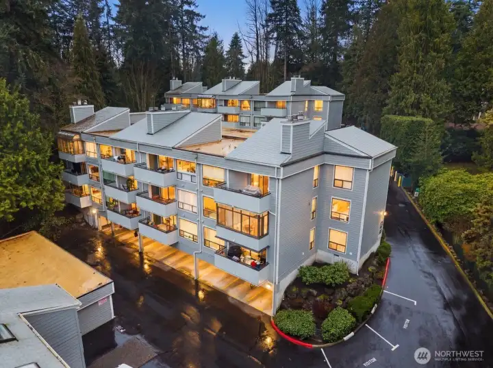 Backside of the condo building