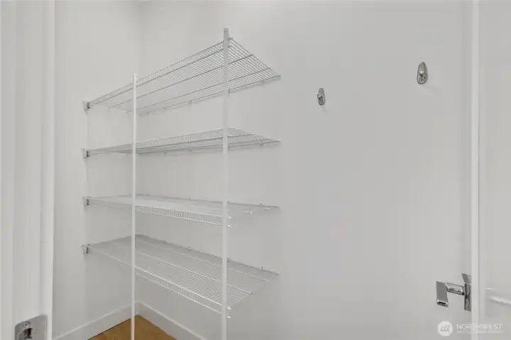 Large pantry off of kitchen