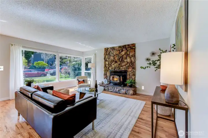 Fireplace.
