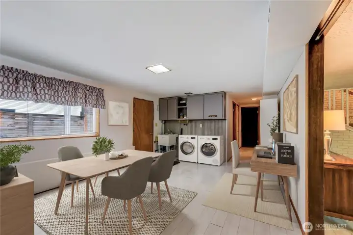 Virtually staged Bonus room.