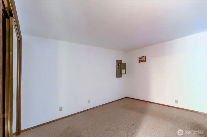 Lower level non conforming bedroom