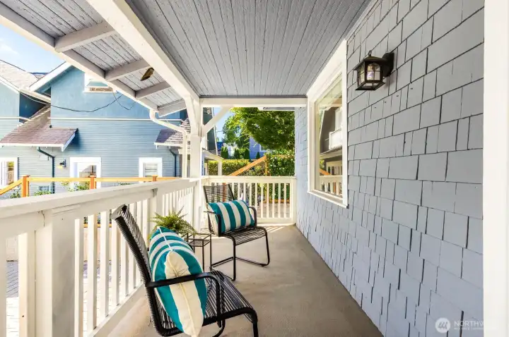 Cover deck on main floor.