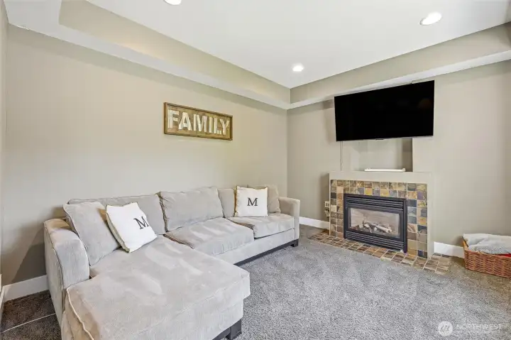 Lower level tv area