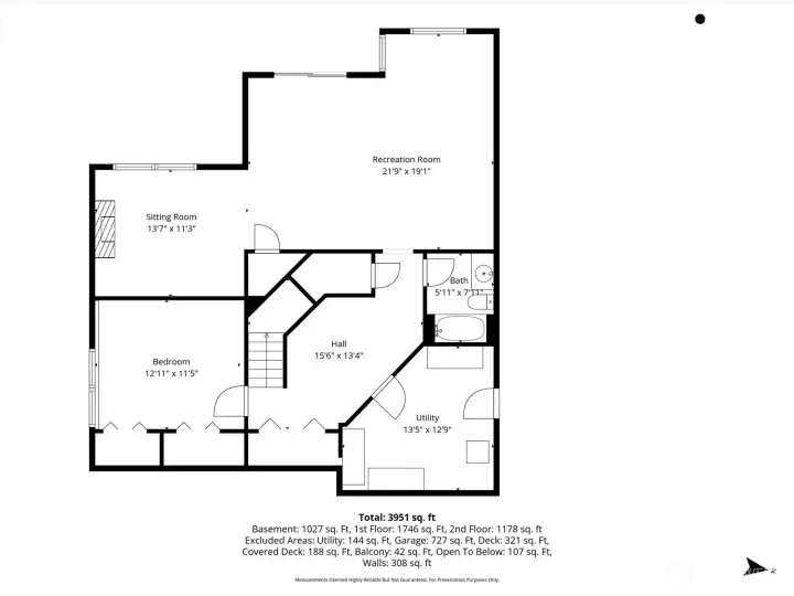 Lower Level floor plan