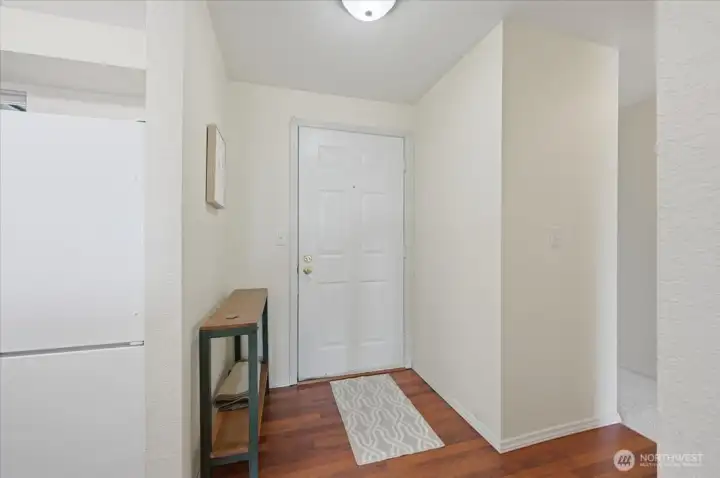 Upon entry, notice room for console table or perhaps a nice bench!