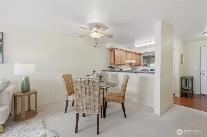 Plenty of room here for a 4-Top or a 6-Top table & or added barstools if desired.