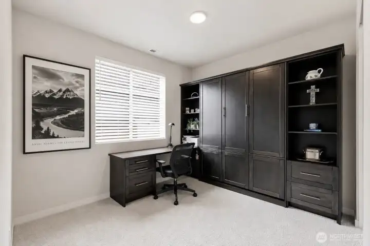 Guest Room also makes a great office - virtually staged