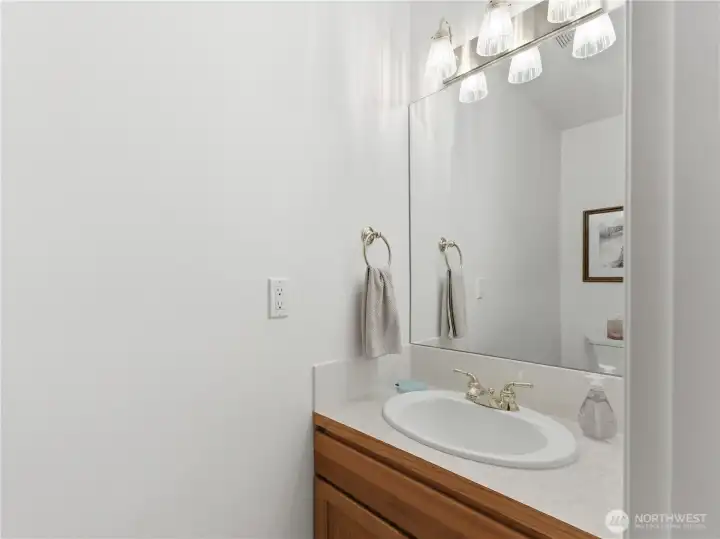 Half Bathroom off the kitchen