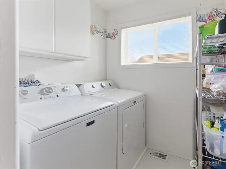 Laundry off the kitchen