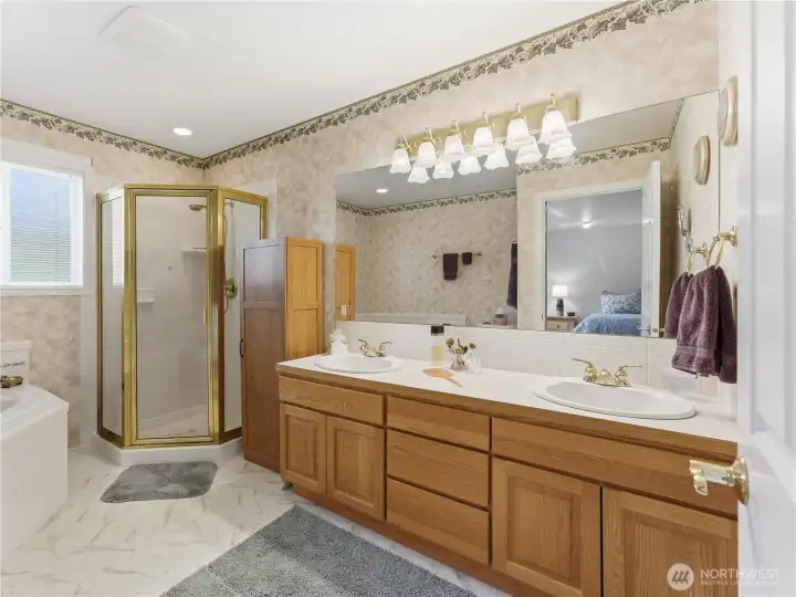 5 Piece Bathroom with walk in shower