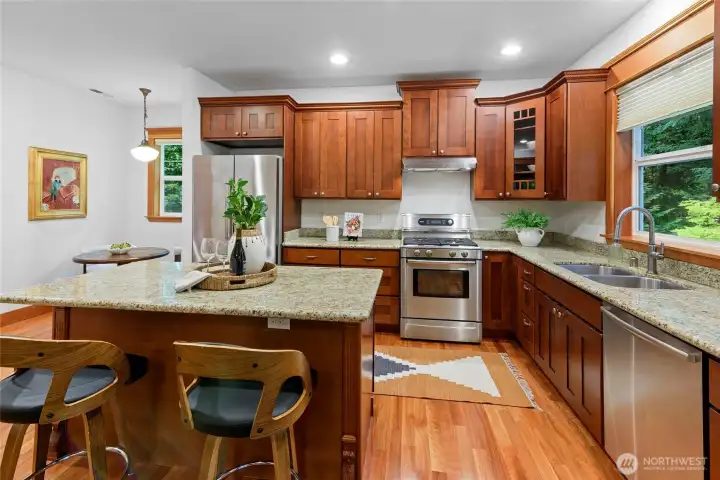 Warm and inviting kitchen