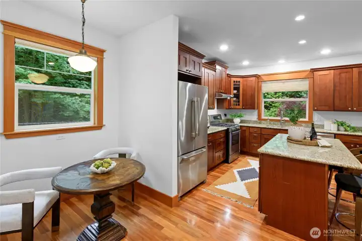 Sweet breakfast nook for morning coffee or tea