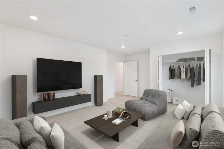 VIRTUALLY STAGED: Bed#6 or Bonus room space for 2nd living, or Game room