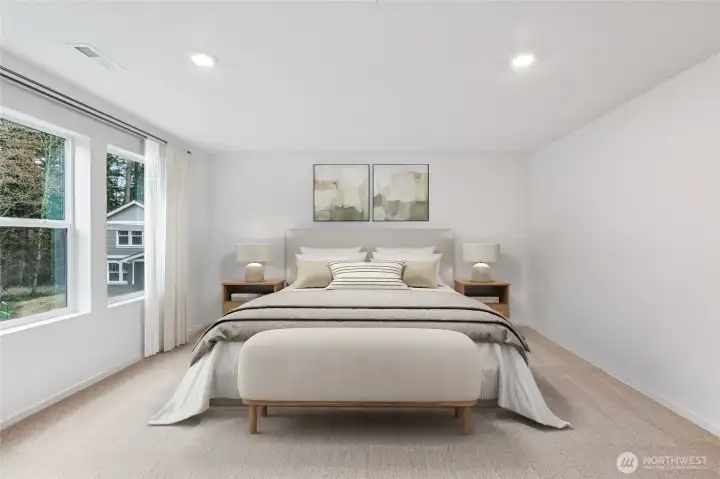 VIRTUALLY STAGED: Primary Bed