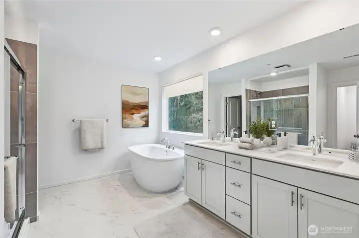 VIRTUALLY STAGED: Primary Bath