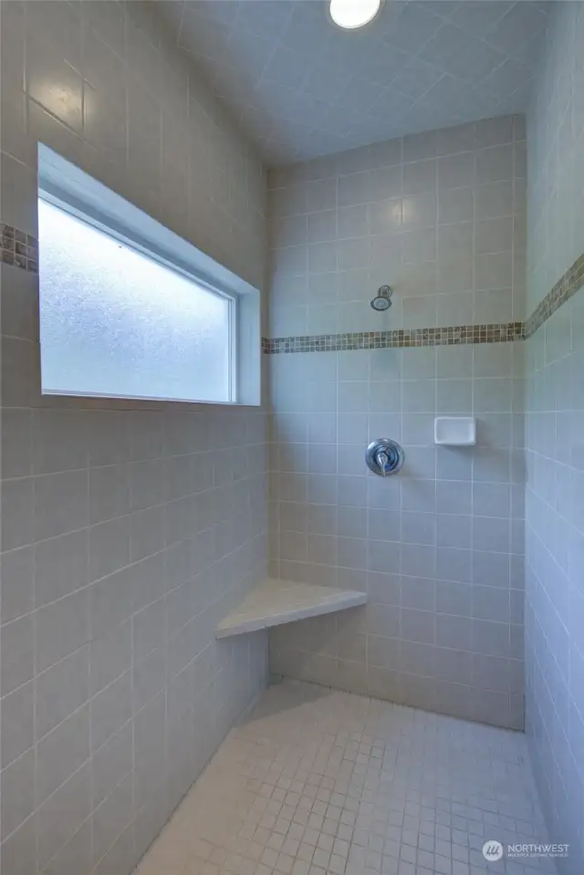 Upstairs Unit Full Bathroom ~ Large Walk-in Shower.