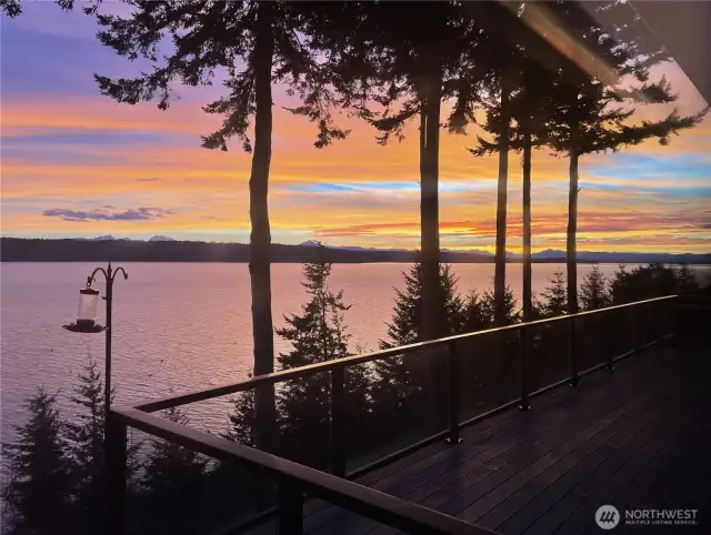 The sunrises are breathtaking here.