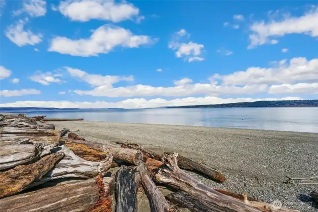 Enjoy walks on the beach from the nearby private beach access.