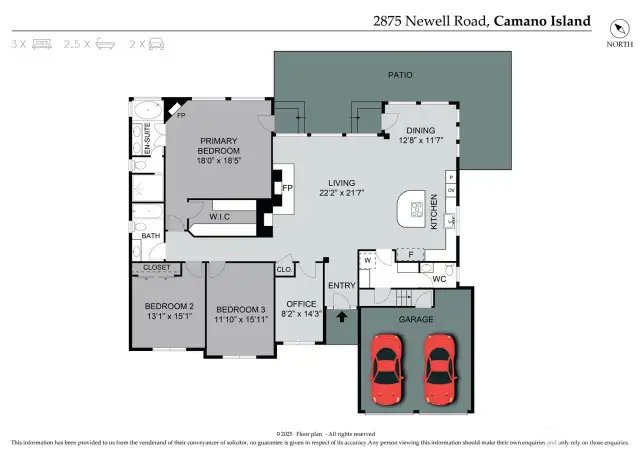 Floor plan of 2875 Newell Road.  Welcome Home.
